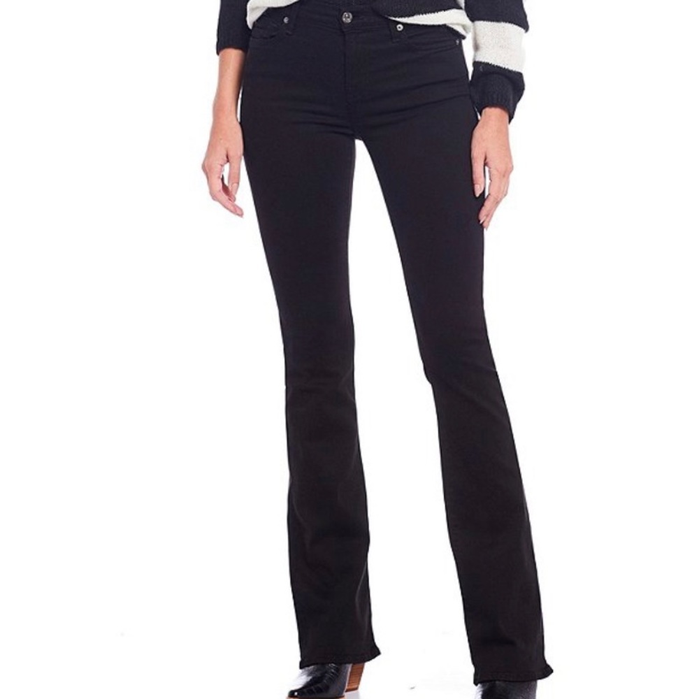 7 for all mankind bootcut black jeans NWOT